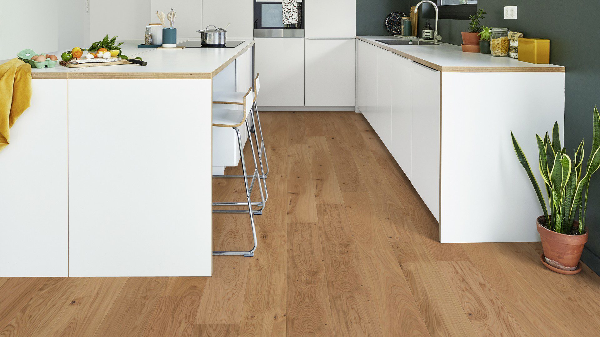 Parkett Eiche Tarkett, Pure, Rustic Plank, 2-seitige Mikrofase, gebürstet, Öl-Wachs