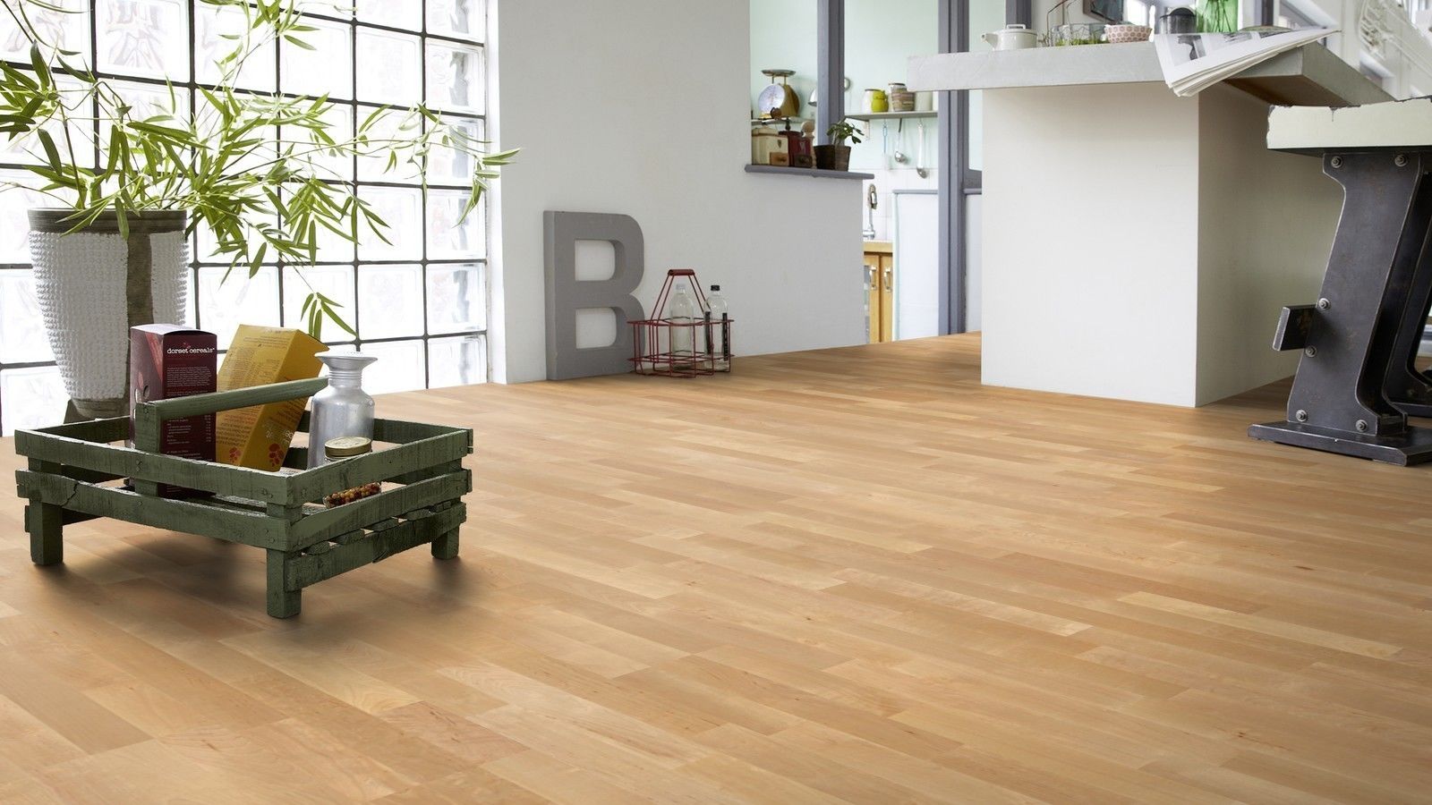 Parkettboden Tarkett, Pure, Birke 3-Stab TreS, Proteco lackiert