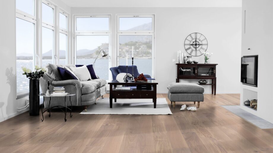 Parkett Eiche Tarkett Shade Satin White Plank, Landhausdiele, 2-seitig Mikrofase, Proteco Hardwax Oil – 5