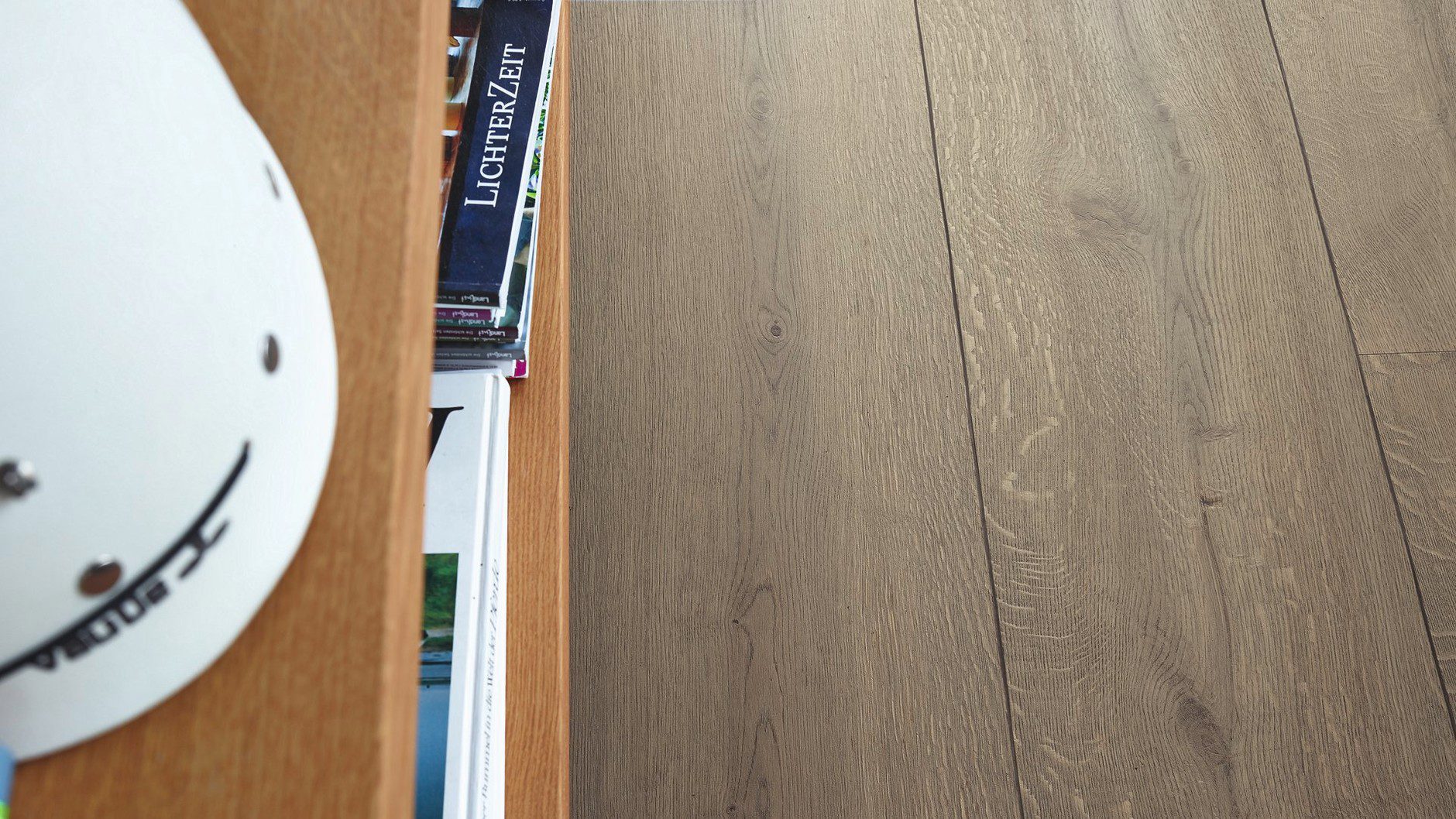 Parkett Eiche Meister Lindura Clay grey Authentic oak, gebürstet, geölt