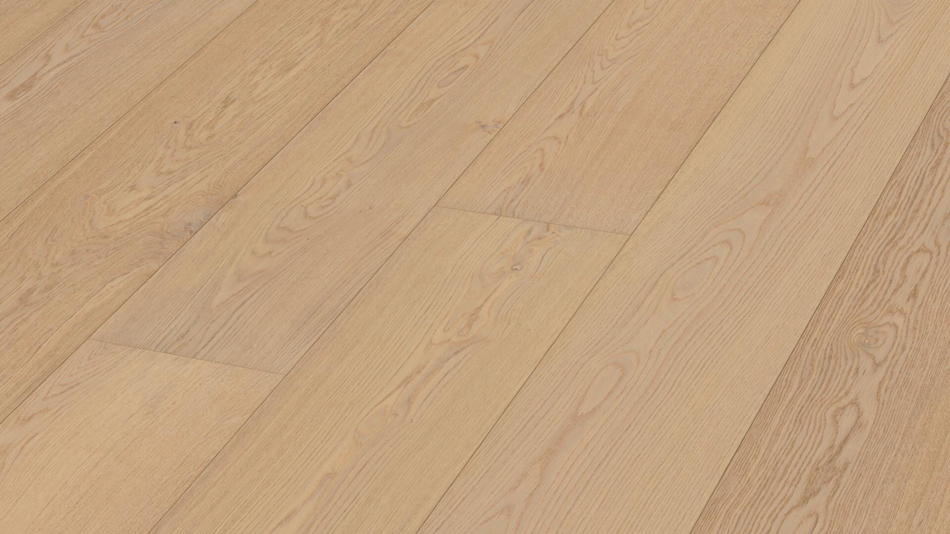 Parkett Boden Eiche Meister Lindura Natural alabaster oak, gebürstet, matt versiegelt