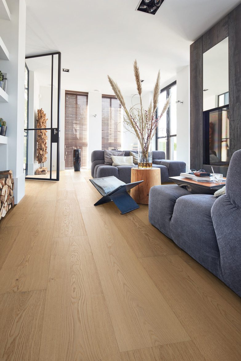 Parkett Boden Eiche Meister Lindura Natural alabaster oak, gebürstet, matt versiegelt