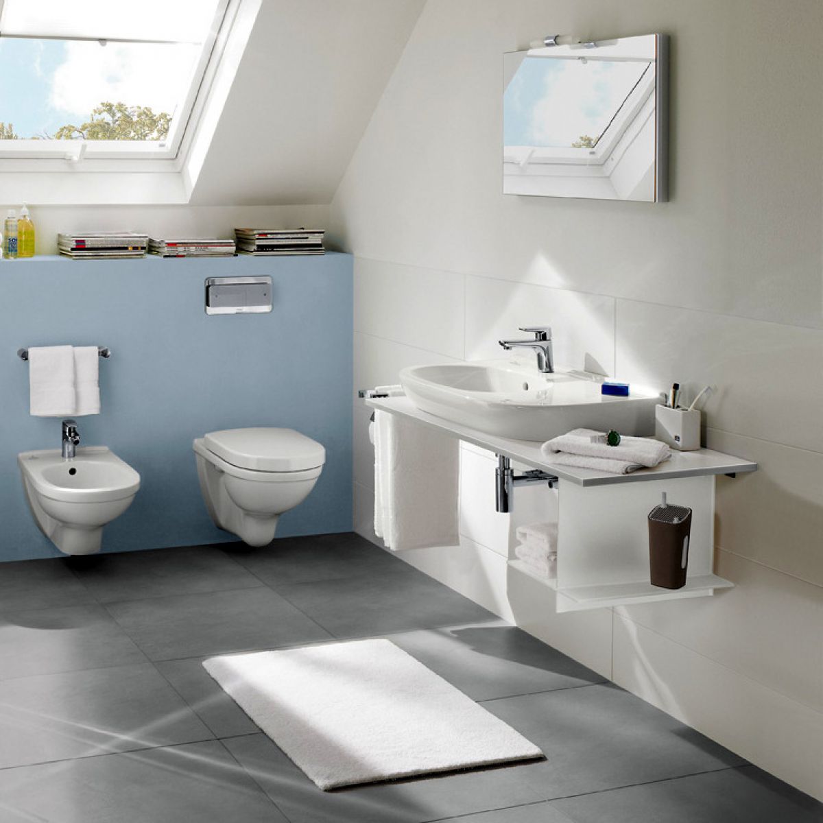 Wand-WC Villeroy & Boch O.novo, spülrandlos, mit soft-close WC-Sitz