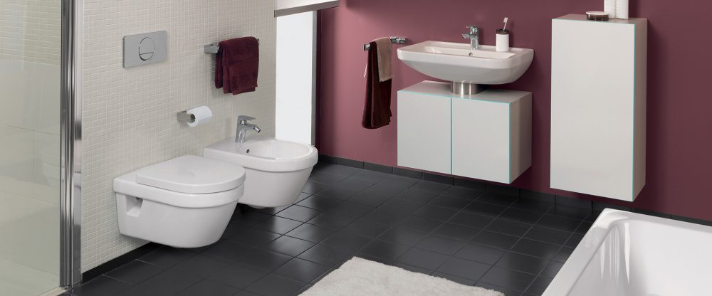 Wand-WC Villeroy & Boch Architectura, spülrandlos, mit soft-close WC-Sitz