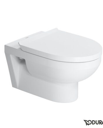 Wand-WC Duravit DuraStyle Basic Rimless, spülrandlos, mit soft-close WC-Sitz