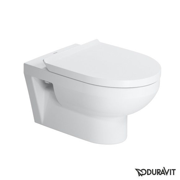 Wand-WC Duravit DuraStyle Basic Rimless, spülrandlos, mit soft-close WC-Sitz