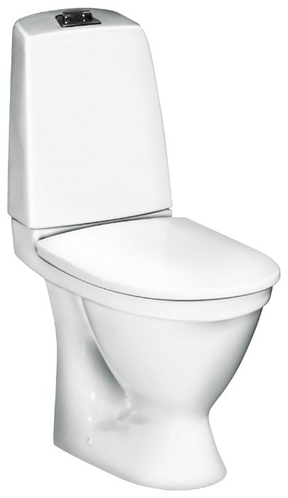 WC Gustavsberg Nautic, mit horizontalem Abgang, inkl. WC-Sitz