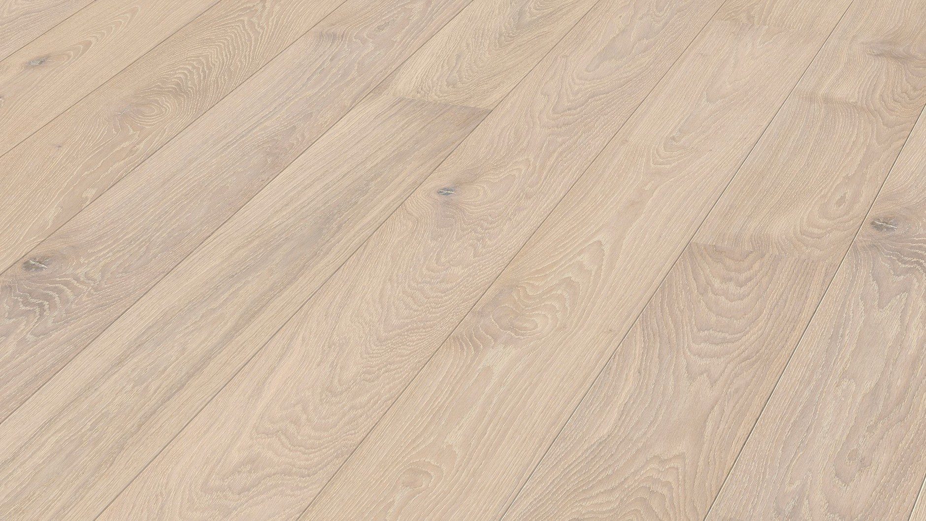 Parkettboden Eiche Meister Limed off-white oak lively, gebürstet, matt versiegelt PD400
