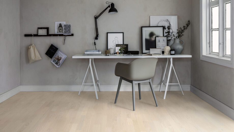 3-Stab Parkett Tarkett Shade Eiche Northern White TreS, gebürstet, Proteco Natura Mattlack – 2