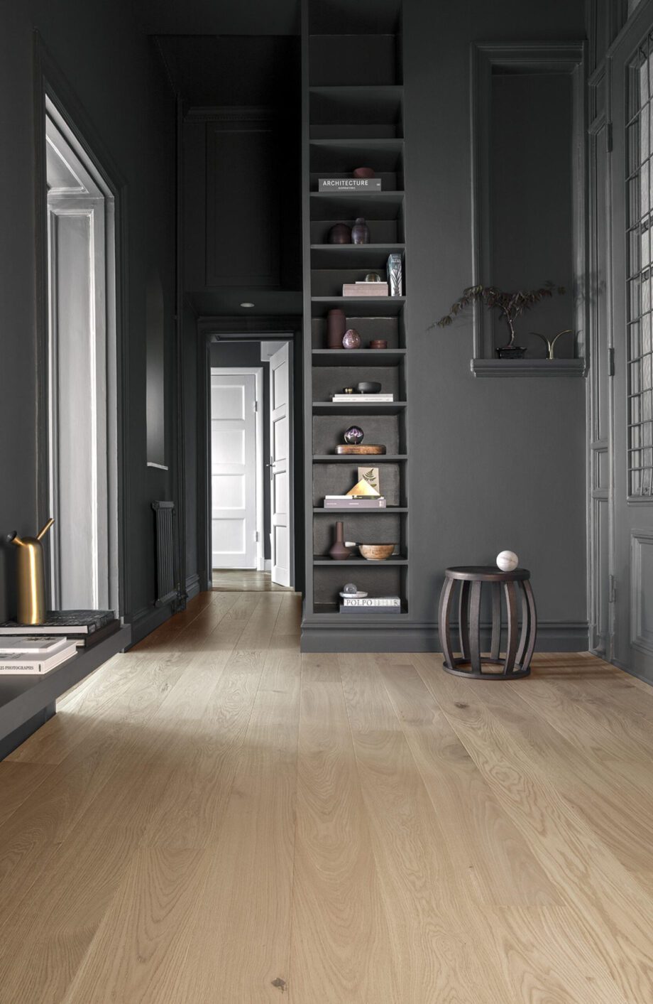Parkett Tarkett Shade Eiche Soft Beige Plank, Landhausdiele, gebürstet, 2-seitig Mikrofase, Proteco Natura Mattlack – 2