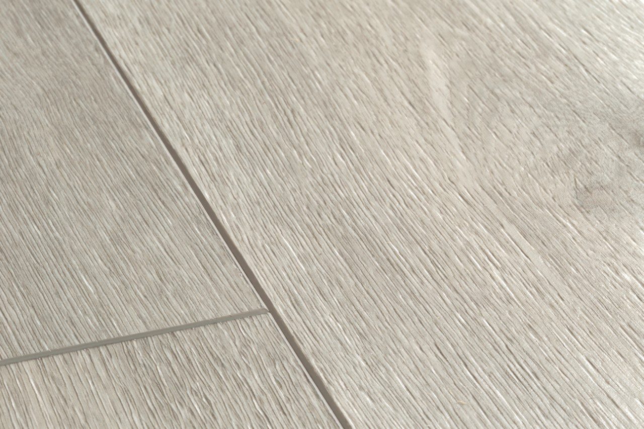 LVT Vinylboden Quick-Step, Balance Click, Silk Eiche hell, gefast