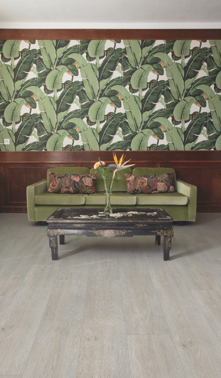 LVT Vinylboden Quick-Step, Balance Click, Silk Eiche hell, gefast