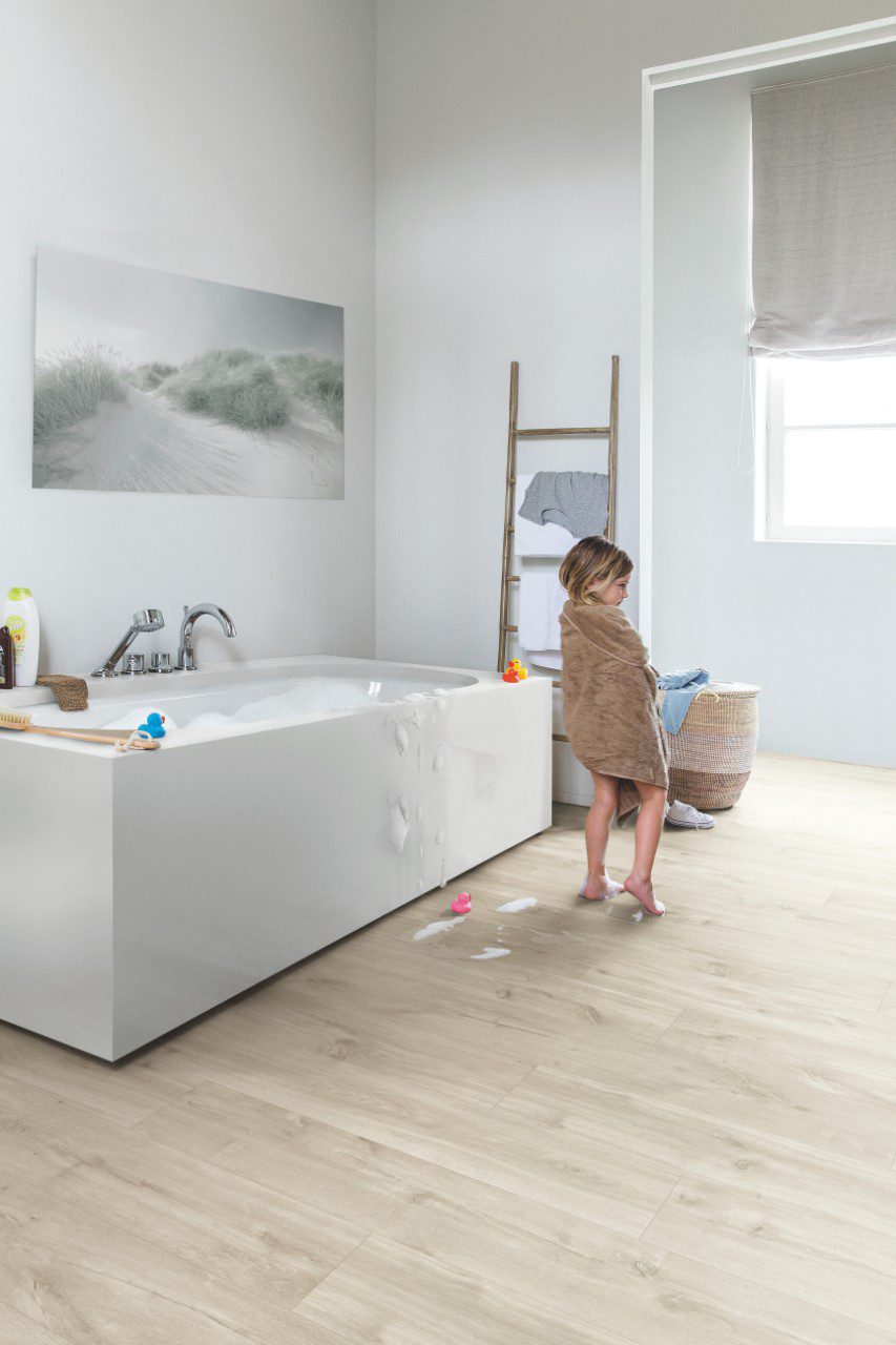 LVT Vinylboden Quick-Step, Balance Click, Canyon Eiche beige, gefast
