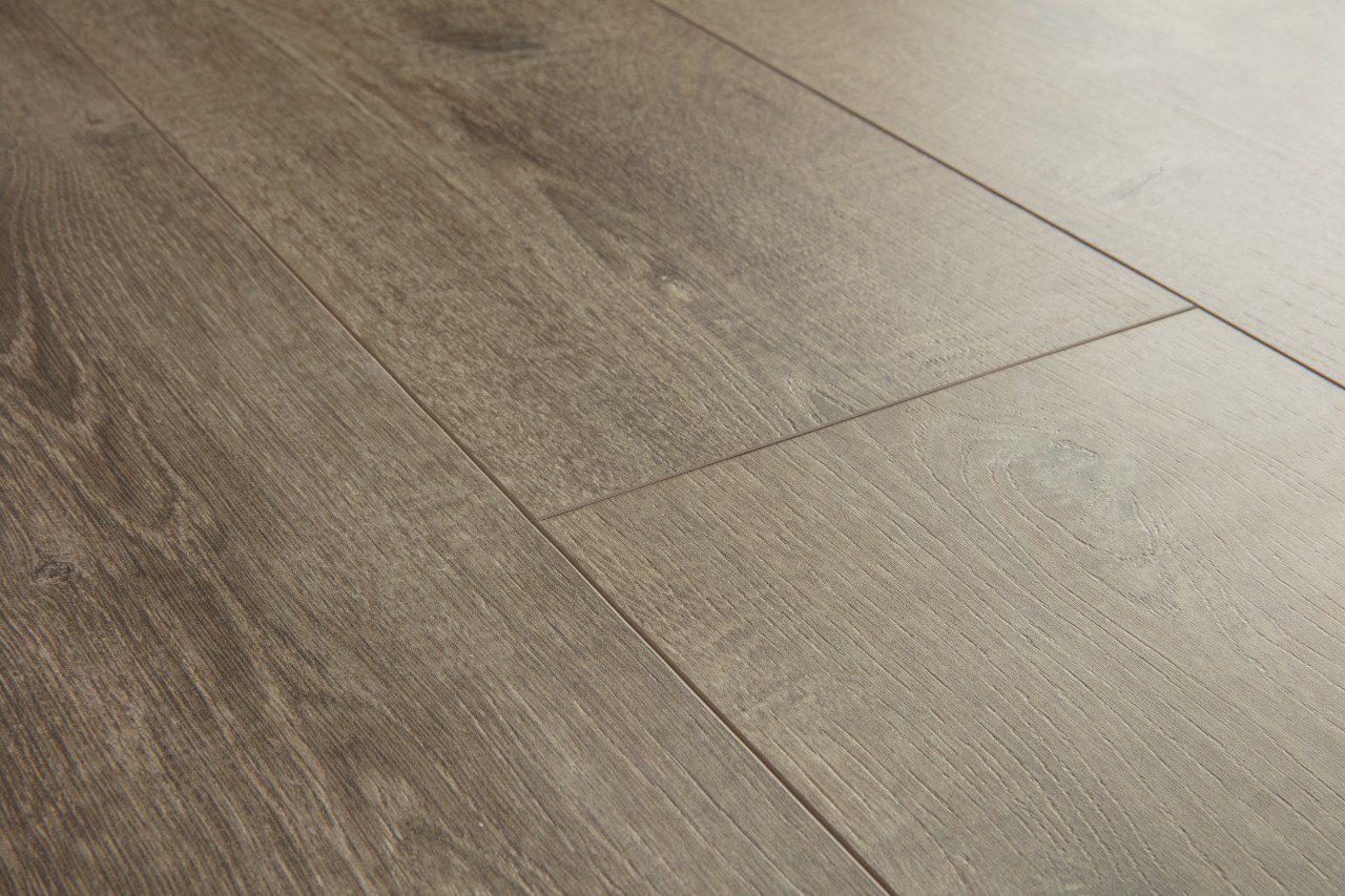 LVT Vinylboden Quick-Step, Balance Click, Velvet Eiche Braun, gefast