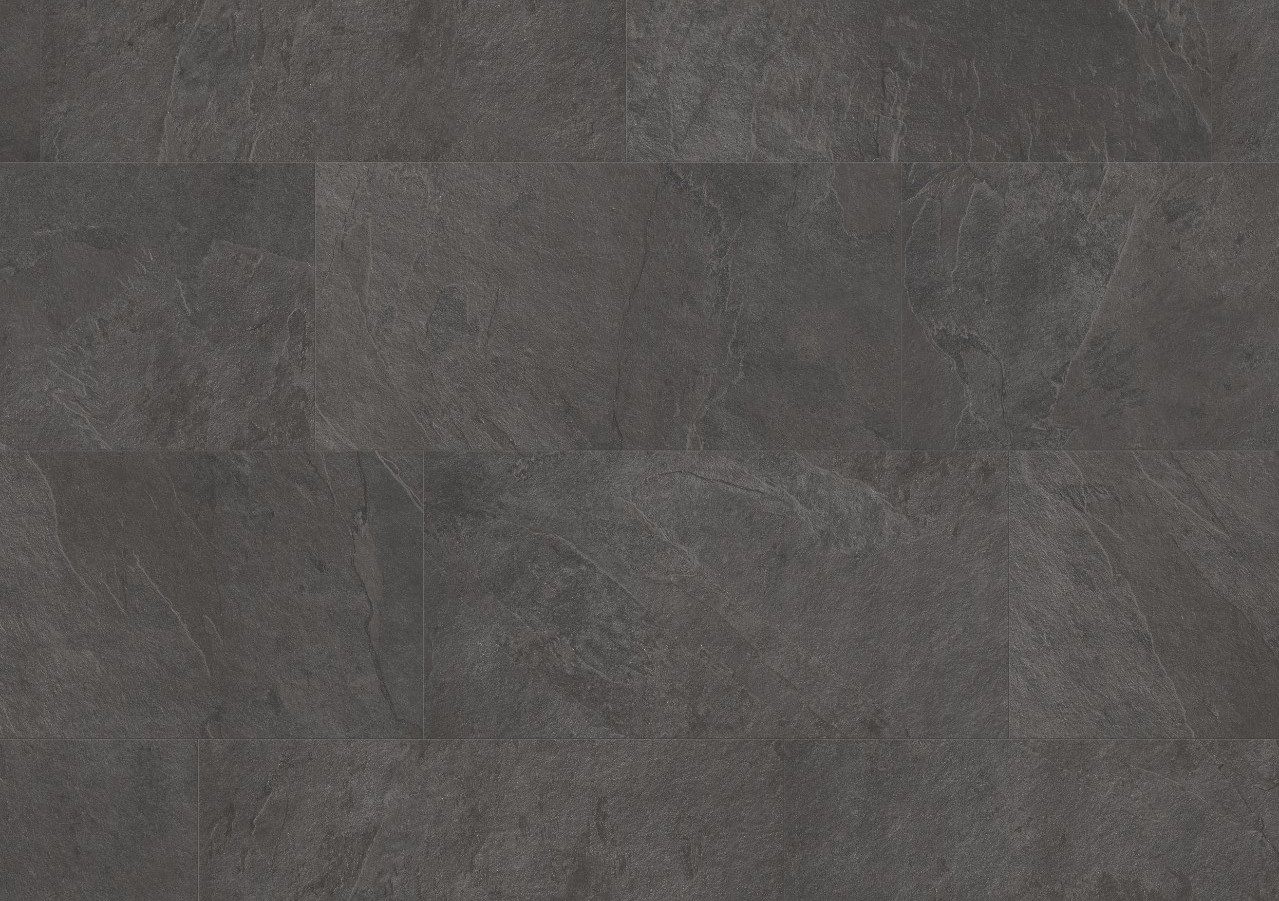 LVT Vinylboden Quick-Step, Ambient Click, Fliese schwarz, gefast