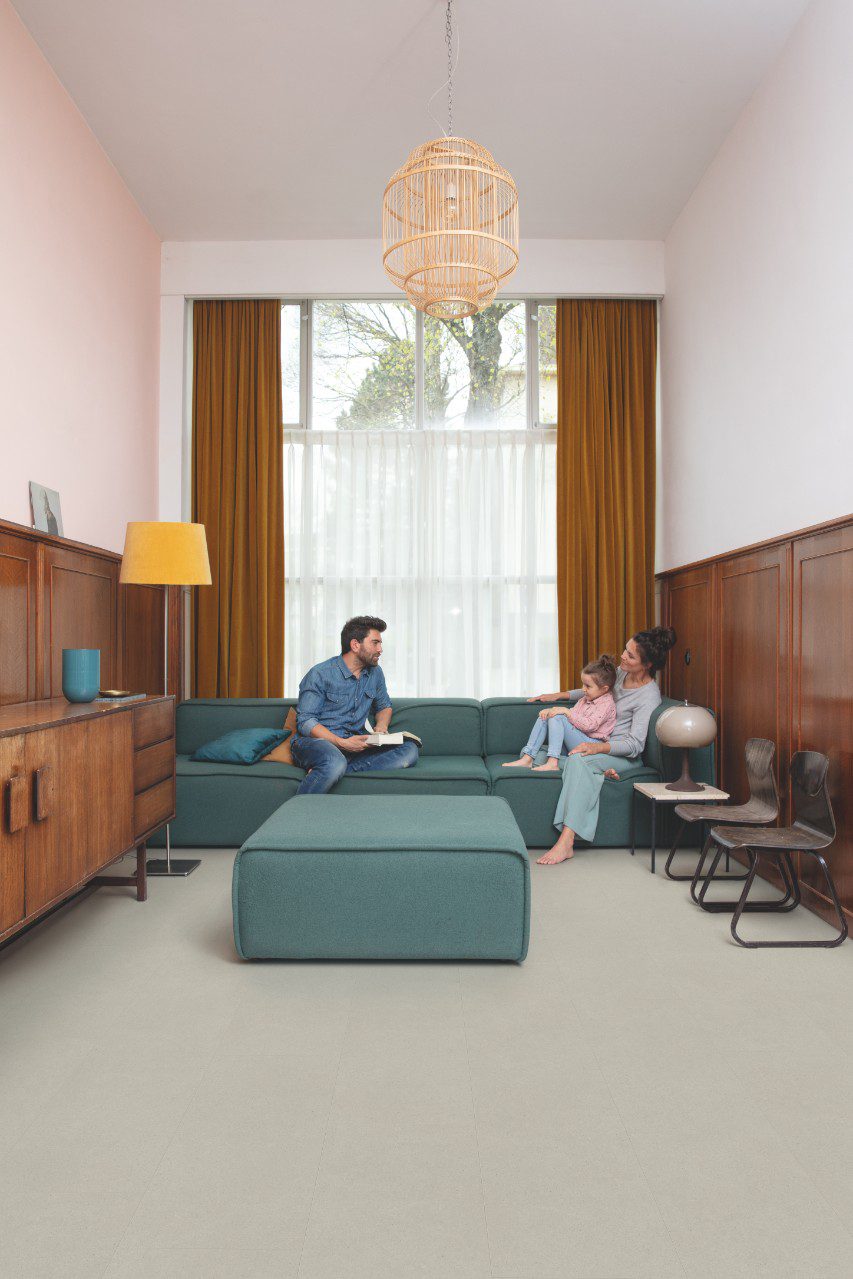 LVT Vinylboden Quick-Step, Ambient Click Plus, Vibrant Sand, gefast