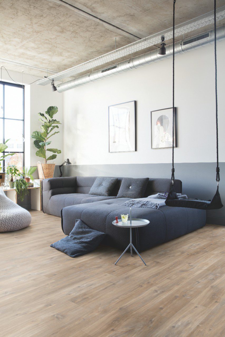 LVT Vinylboden Quick-Step, Balance Click Plus, Canyon Eiche braun, gefast