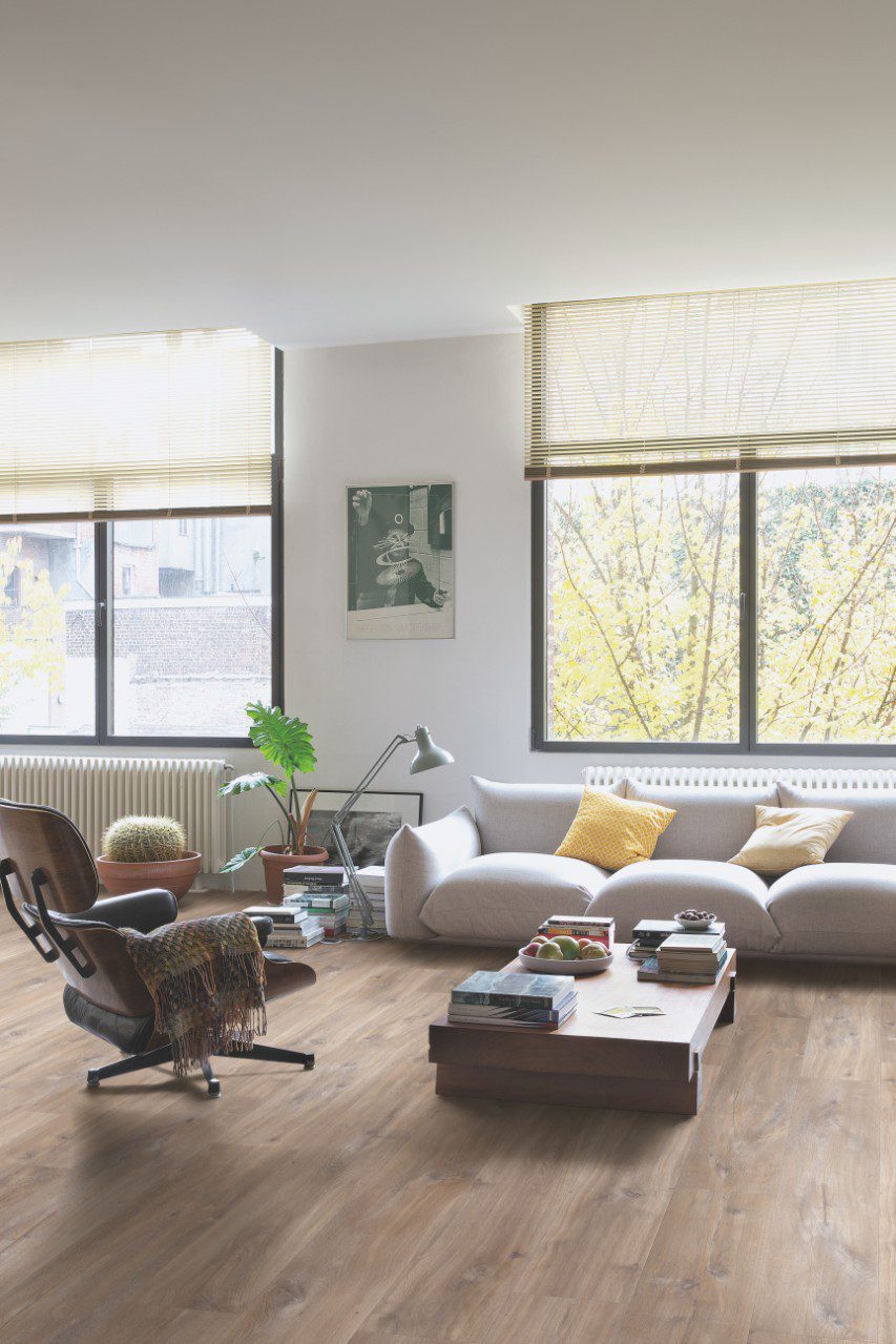 LVT Vinylboden Quick-Step, Balance Click Plus, Canyon Eiche braun, gefast