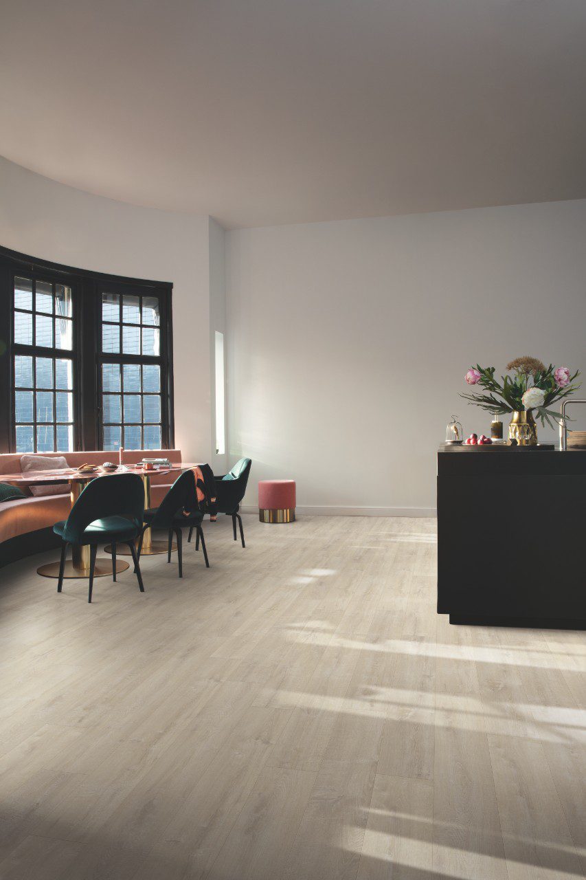 LVT Vinylboden Quick-Step, Balance Click Plus, Velvet Eiche beige, gefast