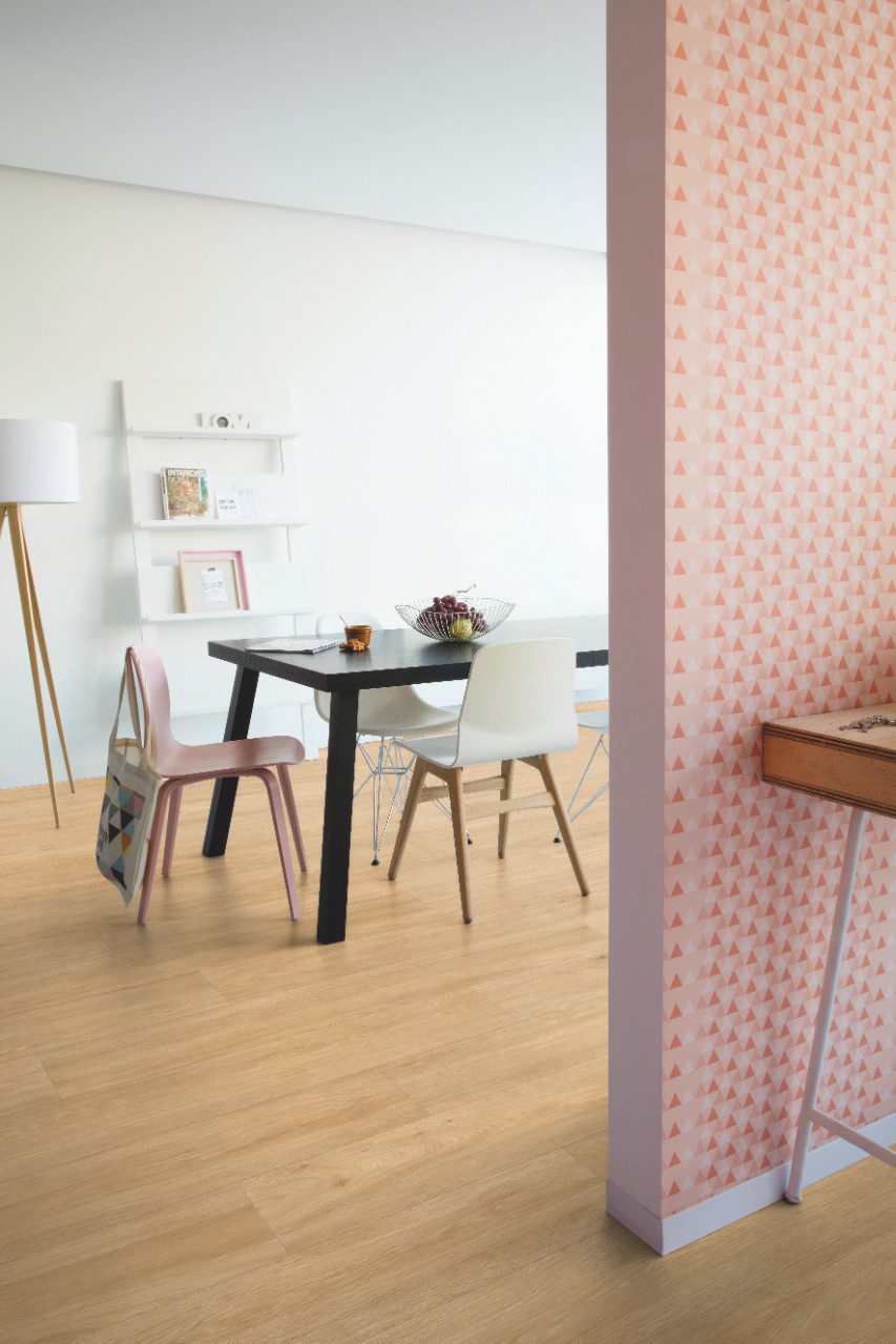 LVT Vinylboden Quick-Step, Balance Click Plus, Silk Eiche warm natur, gefast