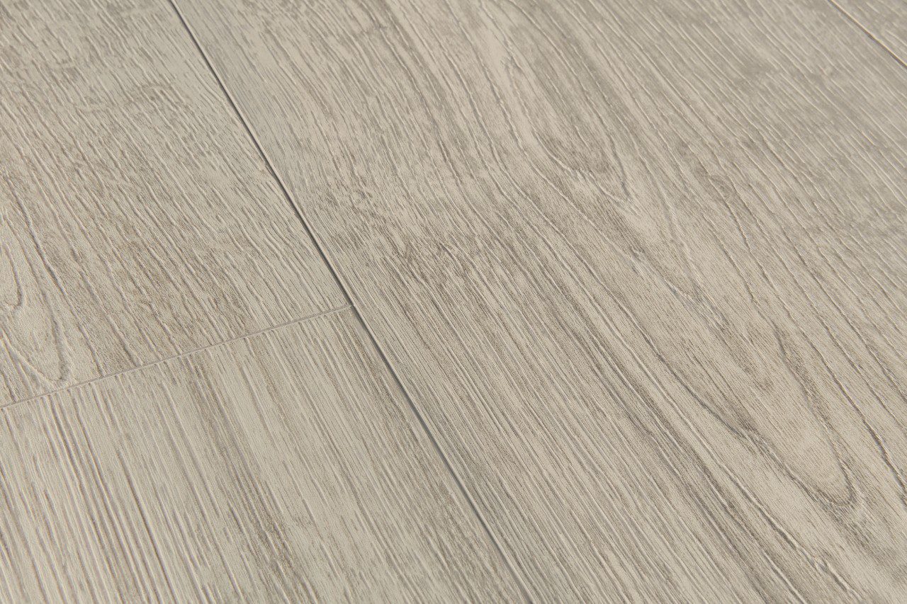 LVT Vinylboden Quick-Step, Pulse Click, Autumn warm grau Eiche, gefast