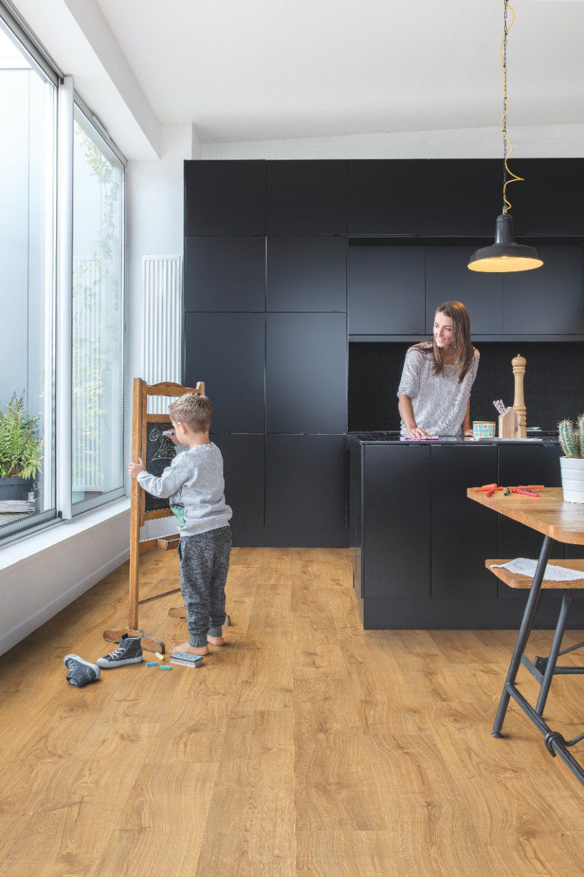 LVT Vinylboden Quick-Step, Pulse Click, Autumn oak honey Eiche, gefast