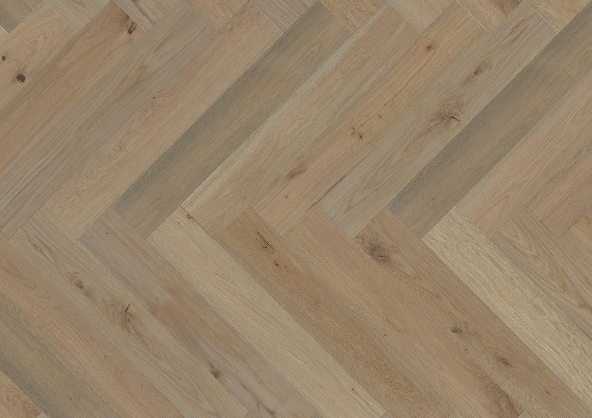 Fischgrätparkett Eiche, ter Hürne, Oak sand brown, Fischgrätparkett, gebürstet, gefast, Naturöl