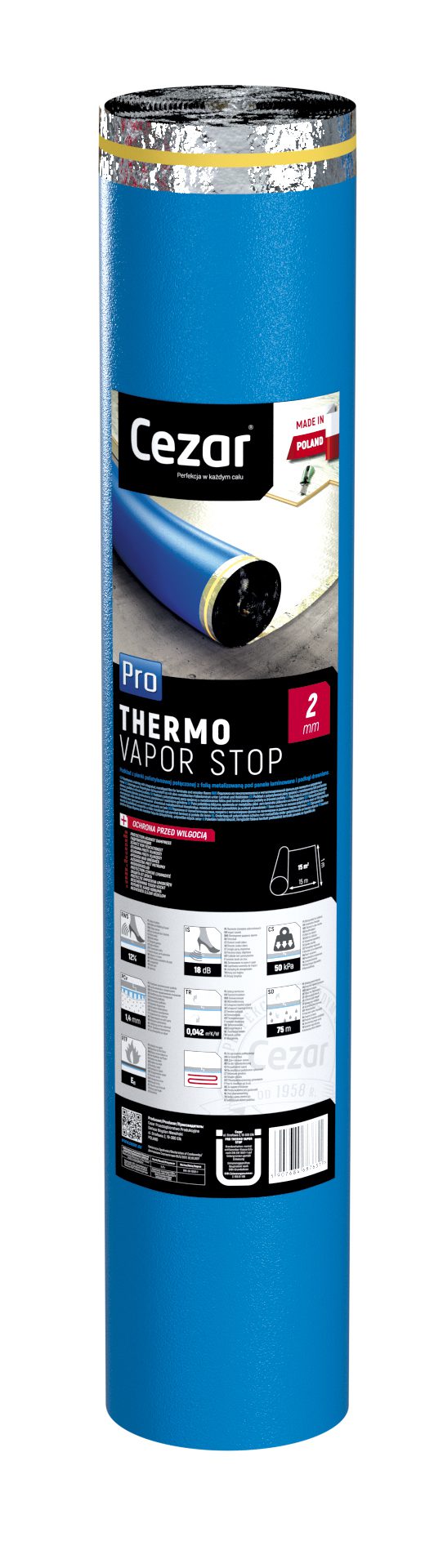 Unterlage TERMO PRO 2,0 mm 1x15 m 15 m²