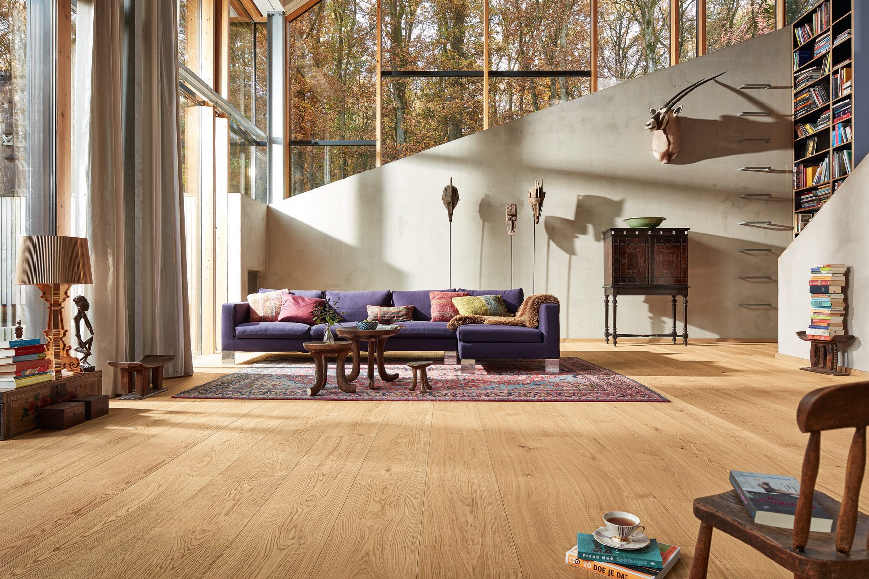 Parkett Boden Eiche Meister Lindura Pure natural oak 320mm, gebürstet, geölt
