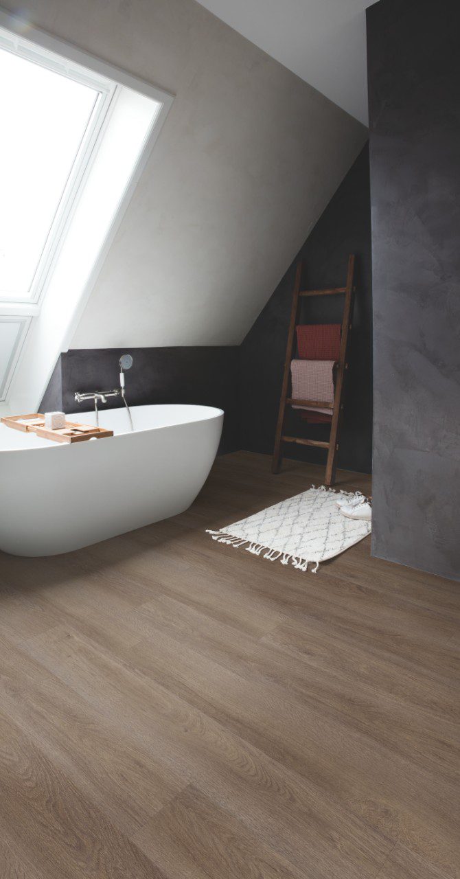 LVT Vinylboden Quick-Step, Pulse Click, Vineyard oak brown, Eiche, gefast