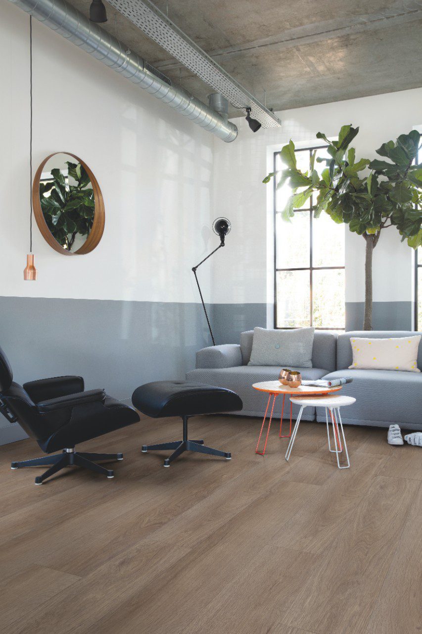 LVT Vinylboden Quick-Step, Pulse Click, Vineyard oak brown, Eiche, gefast