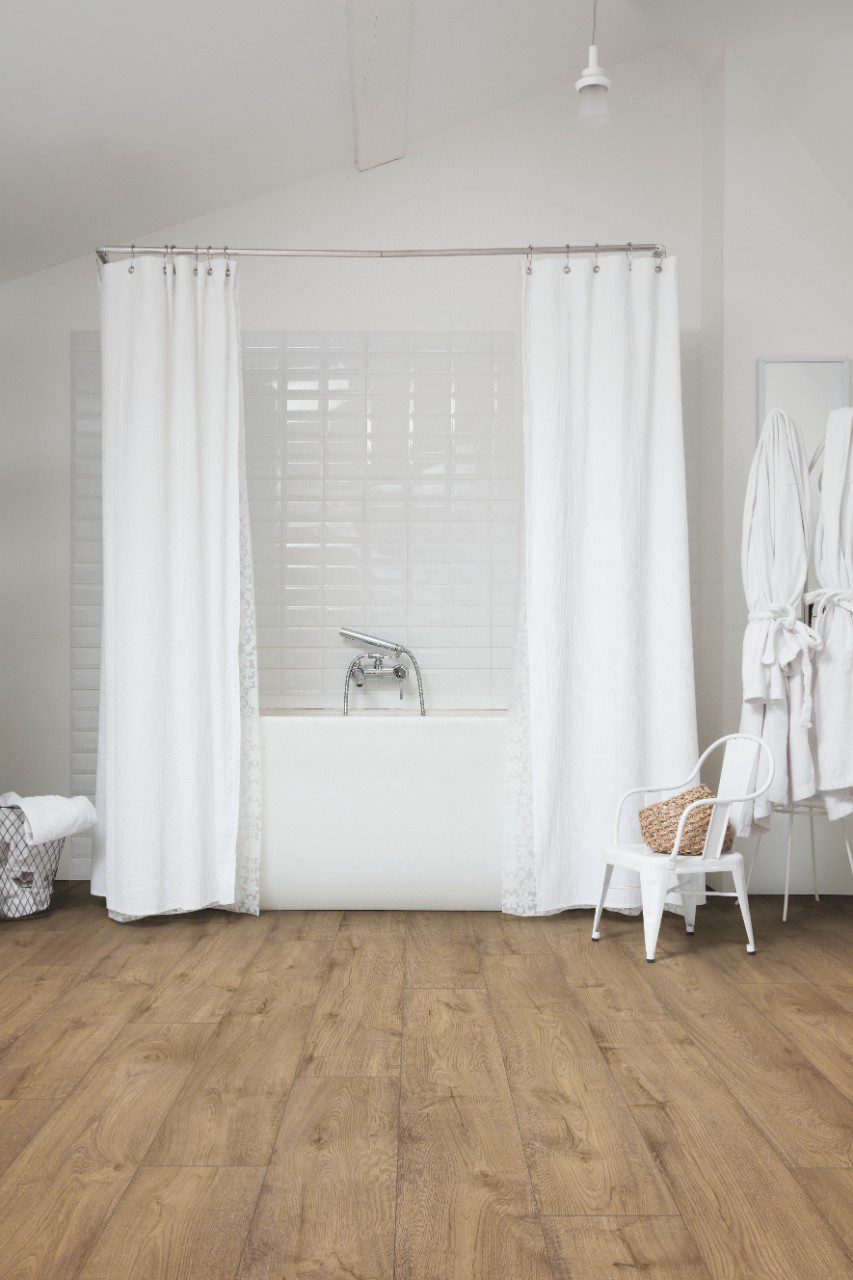 LVT Vinylboden Quick-Step, Pulse Click, Picnic oak ochre, Eiche, gefast