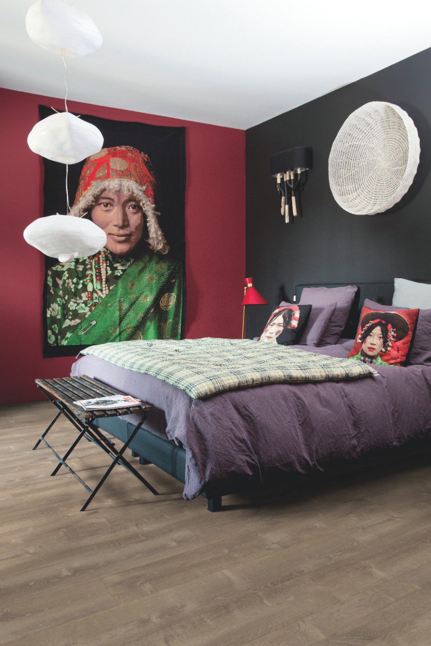LVT Vinylboden Quick-Step, Pulse Click, Sand storm oak brown, Eiche, gefast