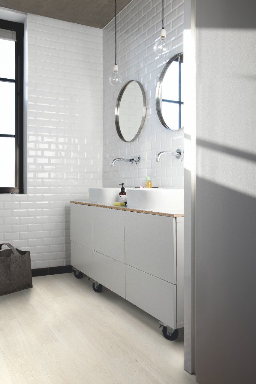 LVT Vinylboden Quick-Step, Pulse Click, Sea breeze oak light, Eiche, gefast