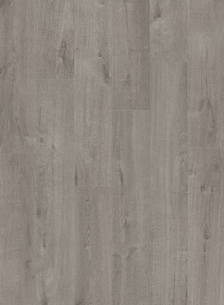 LVT Vinylboden Quick-Step, Pulse Click, Cotton Oak Cozy Grey, Eiche, gefast