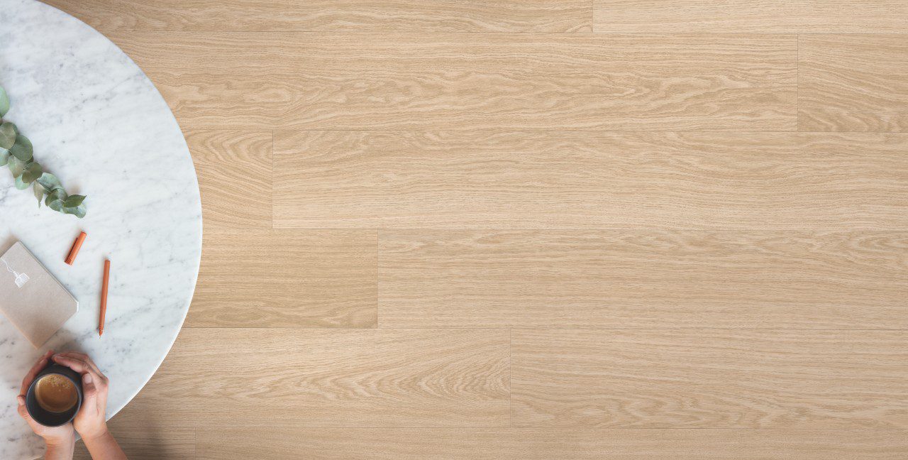 LVT Vinylboden Quick-Step, Pulse Click, Pure oak blush Eiche, gefast