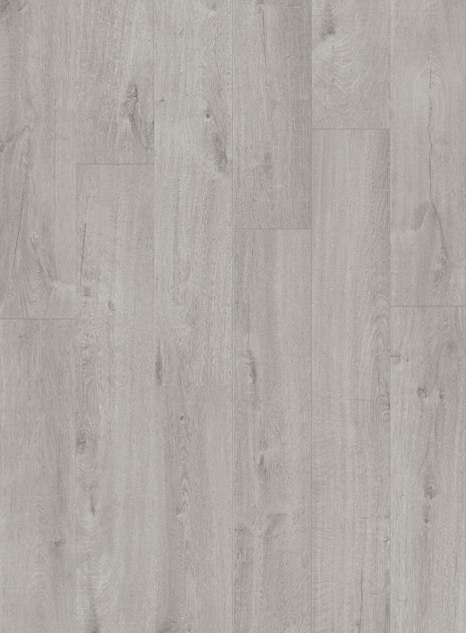 LVT Vinylboden Quick-Step, Pulse Click Plus, Cotton Oak Cold Grey, Eiche, gefast