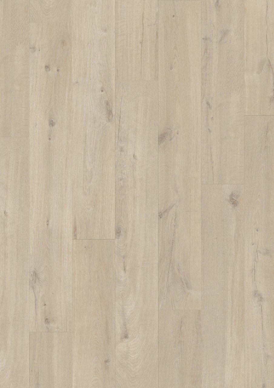 LVT Vinylboden Quick-Step, Pulse Click Plus, Cotton oak beige, Eiche, gefast