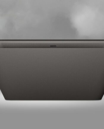 Badewanne PAA QUADRO, Silkstone Mineralguss, matt