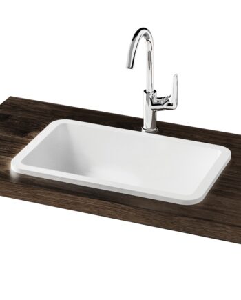 Waschbecken PAA OPUS IN, Silkstone Mineralguss, matt, Einbauwaschbecken, ohne Überlauf