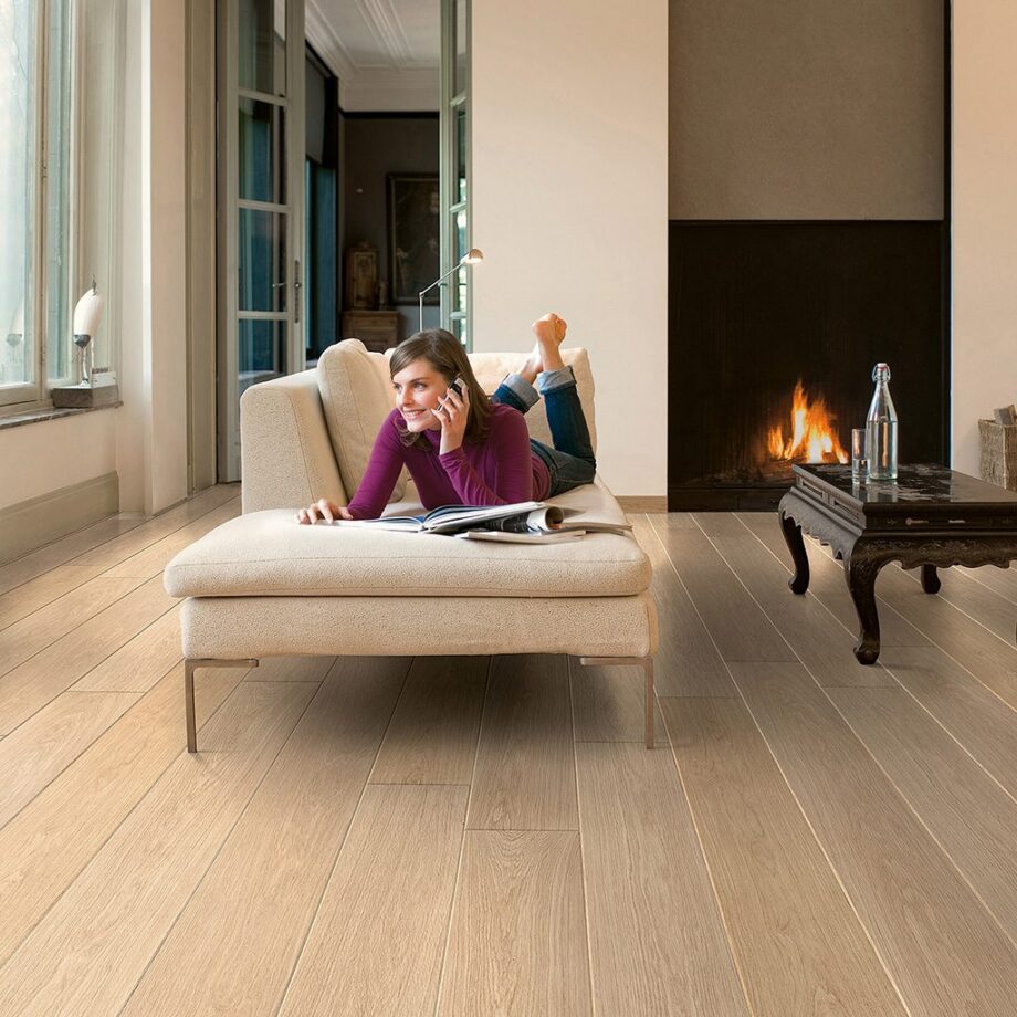 Laminat Landhausdielen Eiche Quick-Step Largo White Varnished Oak – 3