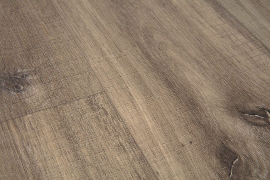LVT Vinylboden Quick-Step, Balance Click, Canyon Eiche dunkelbraun, Sägespuren, gefast – 2
