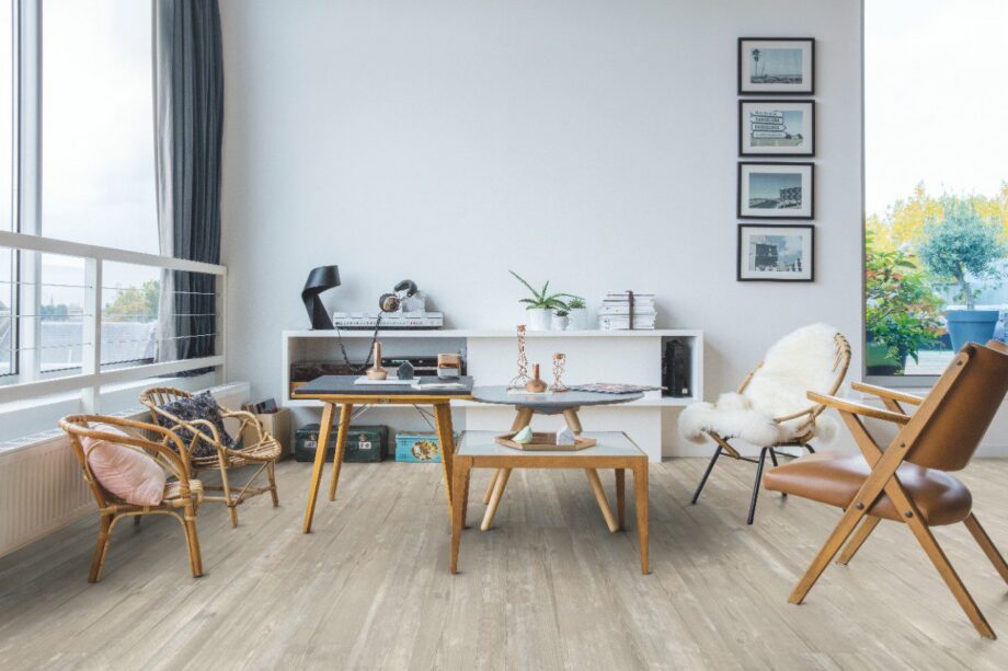 LVT Vinylboden Quick-Step, Pulse Click Plus, Morning mist pine, gefast – 3