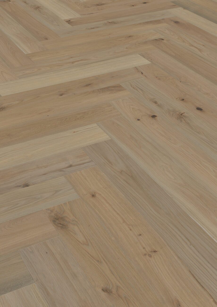 Fischgrätparkett Eiche, ter Hürne, Oak sand brown, Fischgrätparkett, gebürstet, gefast, Naturöl – 2