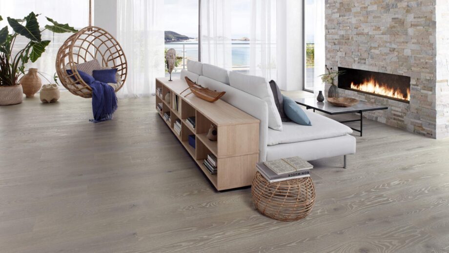 Parkett Boden Tarkett, Prestige, Eiche Granite, gebürstet, 4-seitige Mikrofase, Öl-Wachs – 2