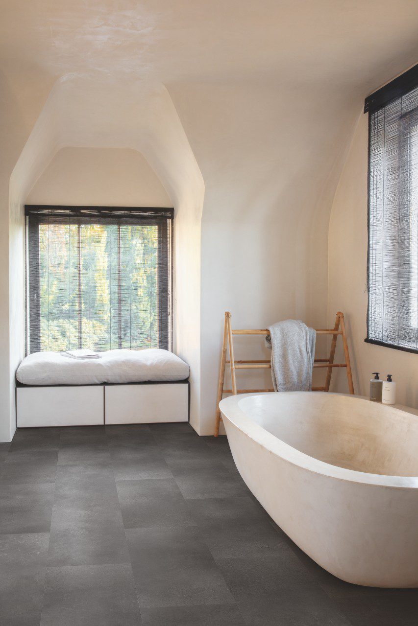 SPC Vinylboden Quick-Step volcanic rock alpha Fliesen, gefast