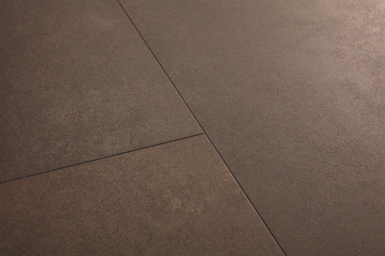SPC Vinylboden Quick-Step cinnamon rock alpha Fliesen, gefast