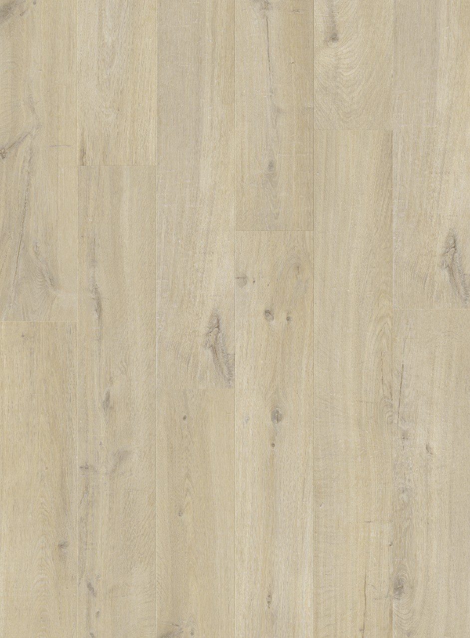SPC Vinylboden Quick-Step cotton oak beige alpha medium Dielen, gefast