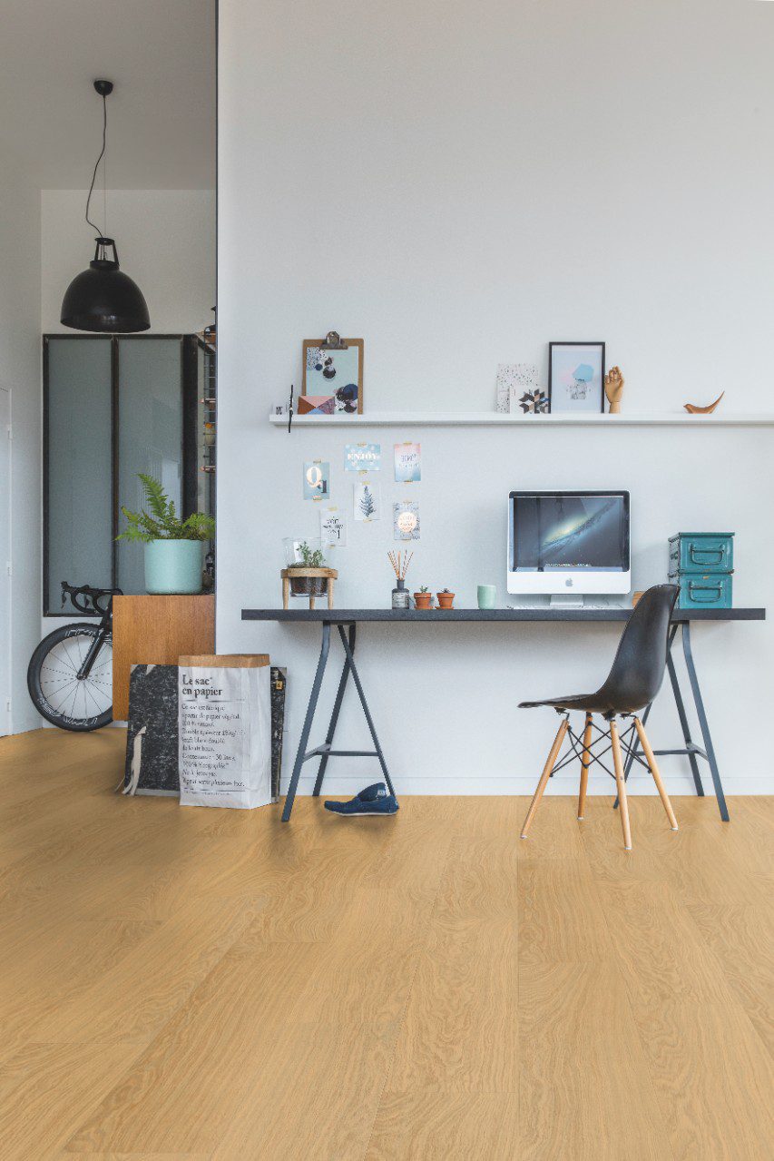 SPC Vinylboden Quick-Step pure oak honey alpha medium Dielen, gefast