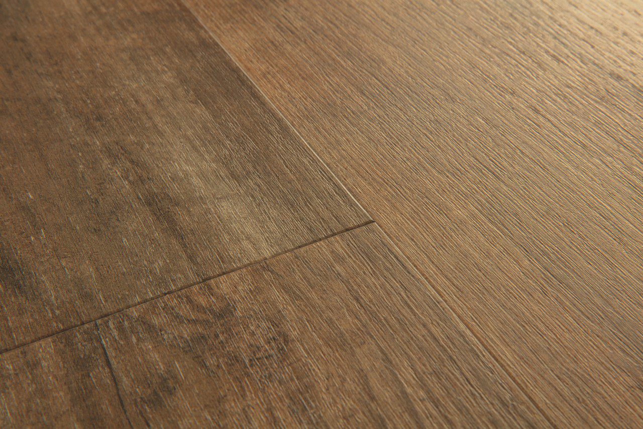 SPC Vinylboden Quick-Step sundown pine alpha medium Dielen, gefast